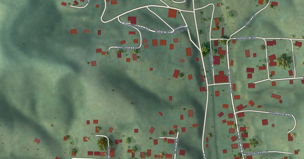 Map of Scarbro, West Virginia in 2026