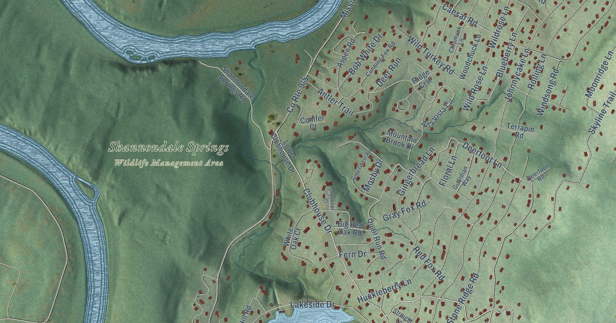 Map of Shannondale, West Virginia in 2026