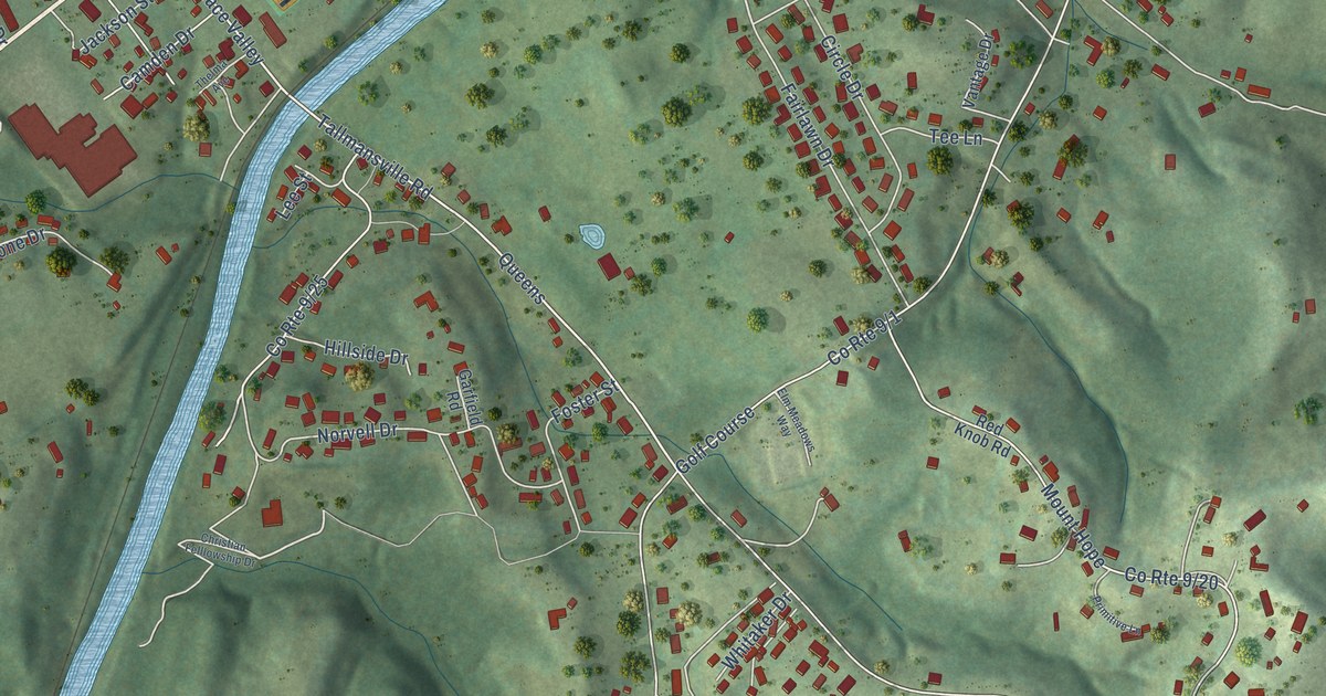 Detailed Map of Tennerton, West Virginia