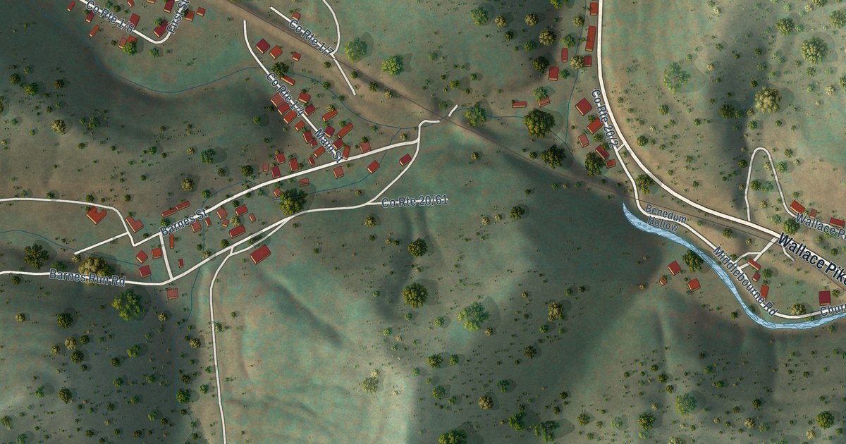 Map of Wallace, West Virginia in 2026