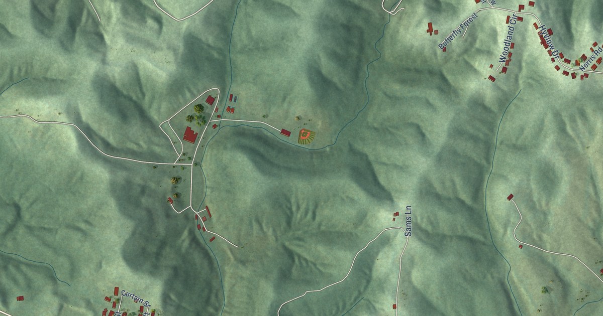 Map of Washington, West Virginia in 2026