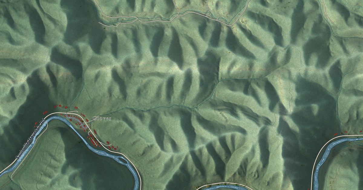 Detailed Map of Wyoming, West Virginia