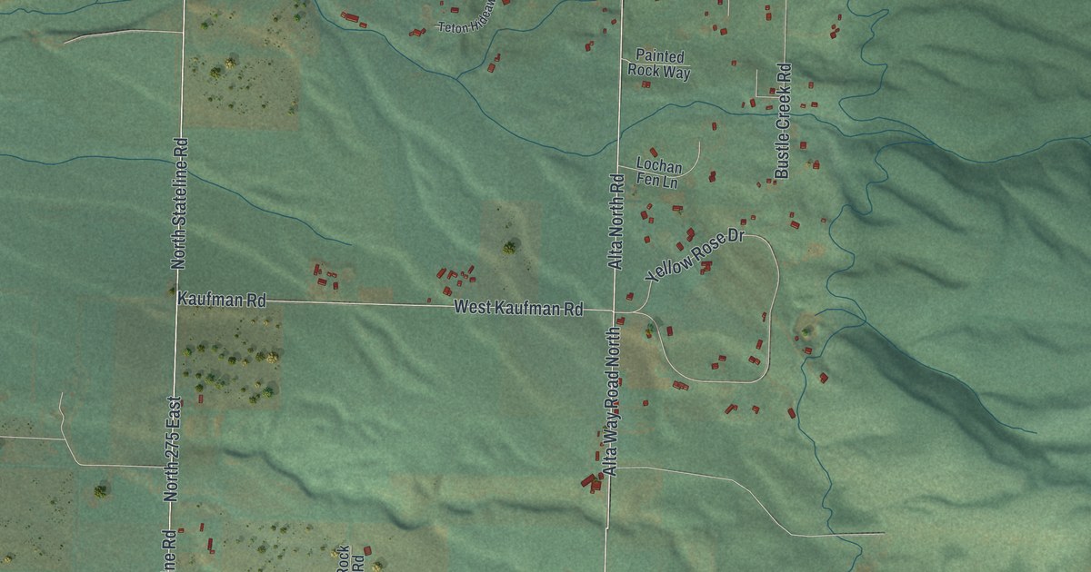Map of Alta, Wyoming in 2026