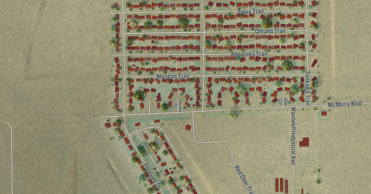 Map of Bar Nunn, Wyoming in 2026