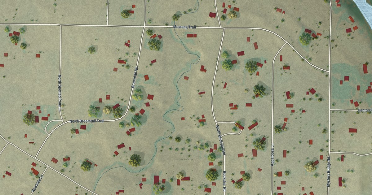 Map of Brookhurst, Wyoming in 2026