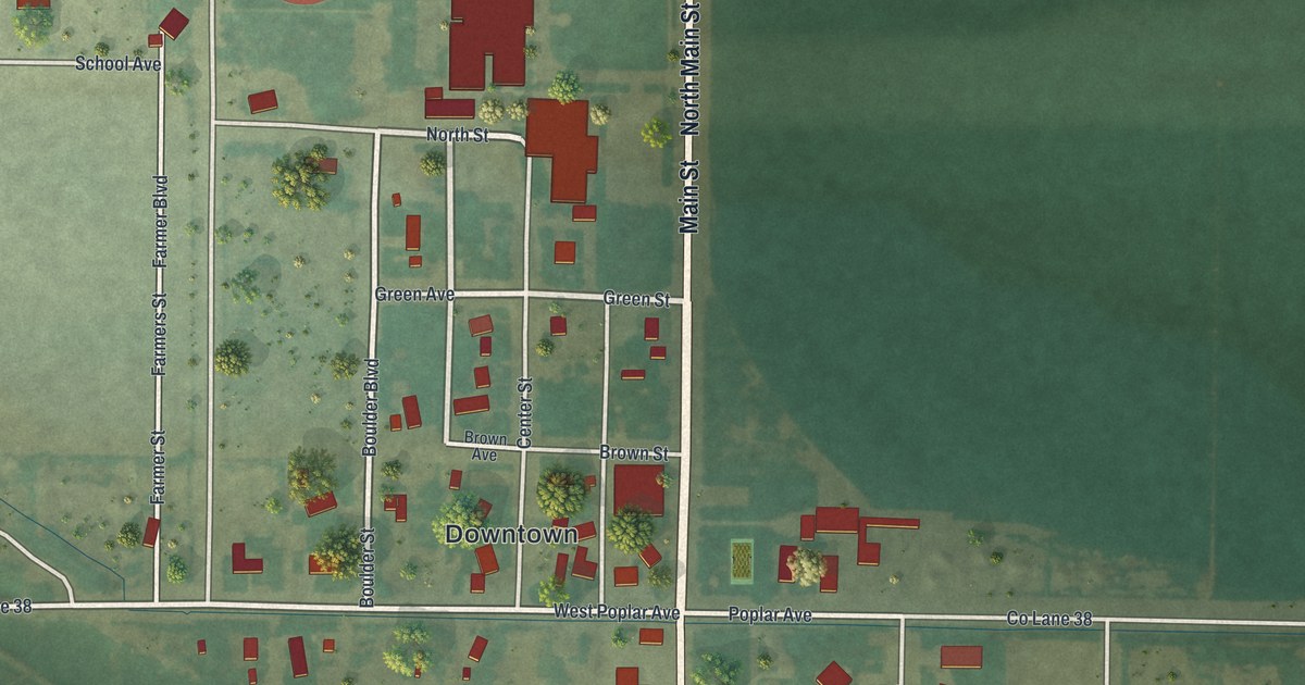 Map of Burlington, Wyoming in 2026