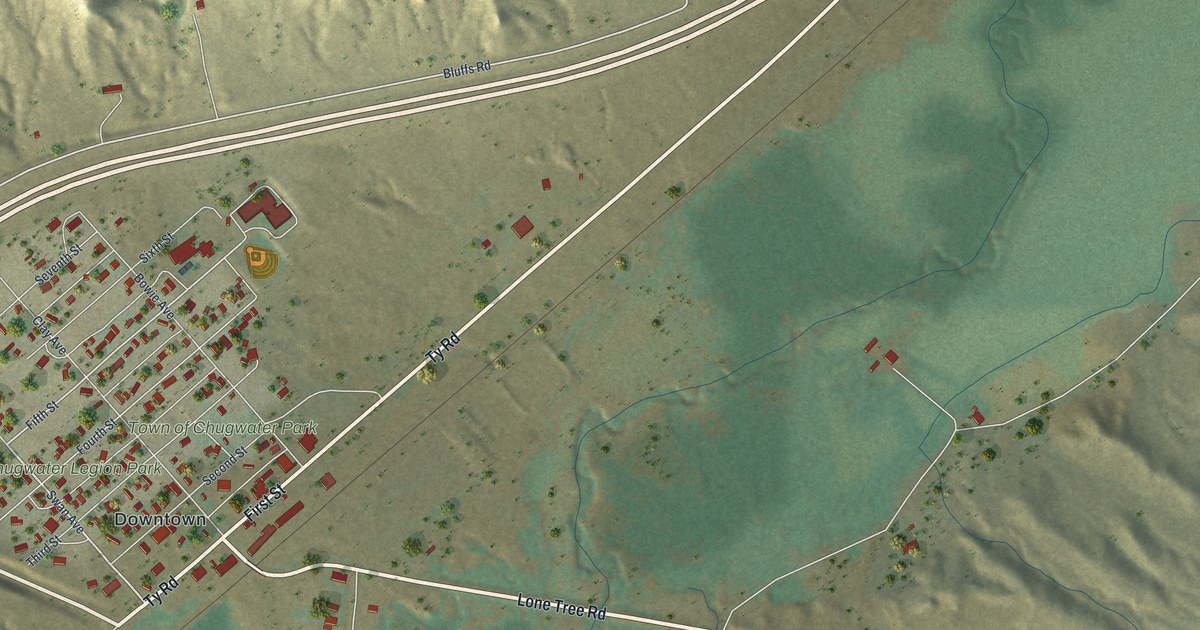 Map of Chugwater, Wyoming in 2026