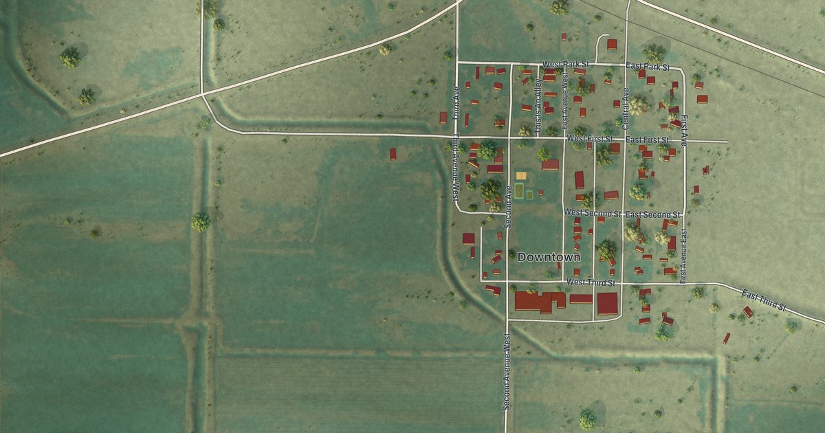Map of Deaver, Wyoming in 2026