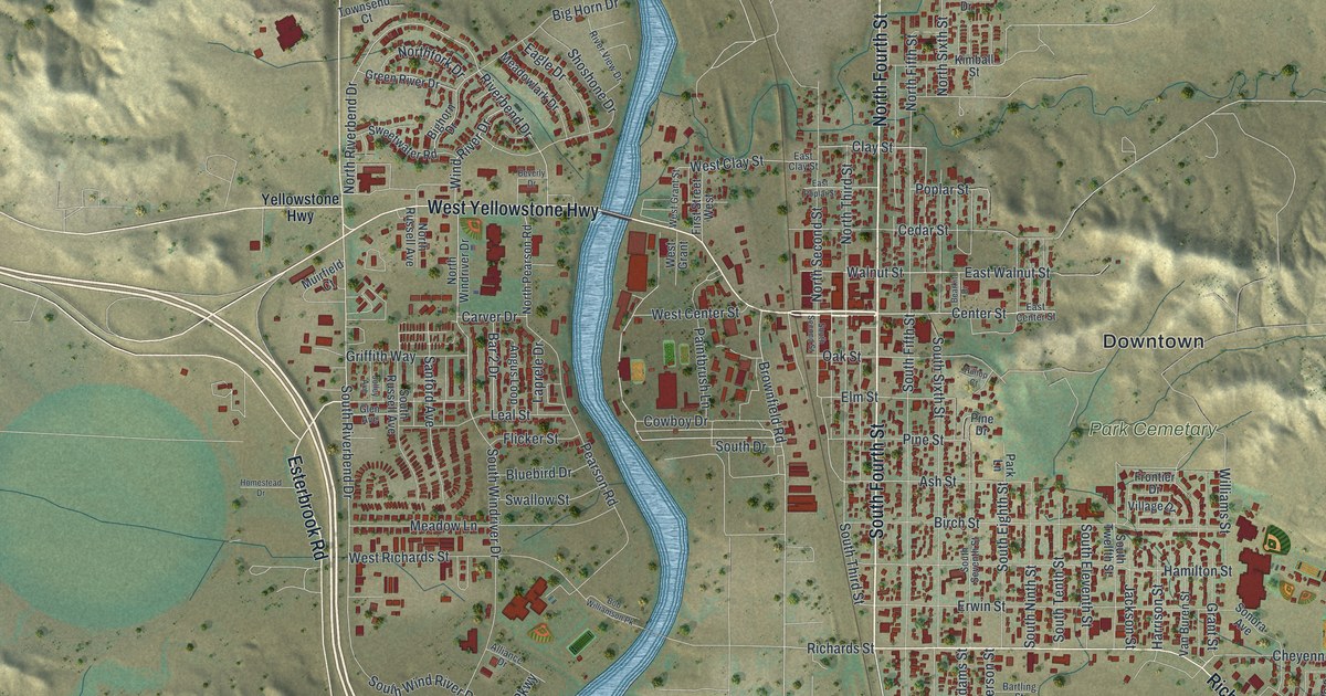 Map of Douglas, Wyoming in 2026