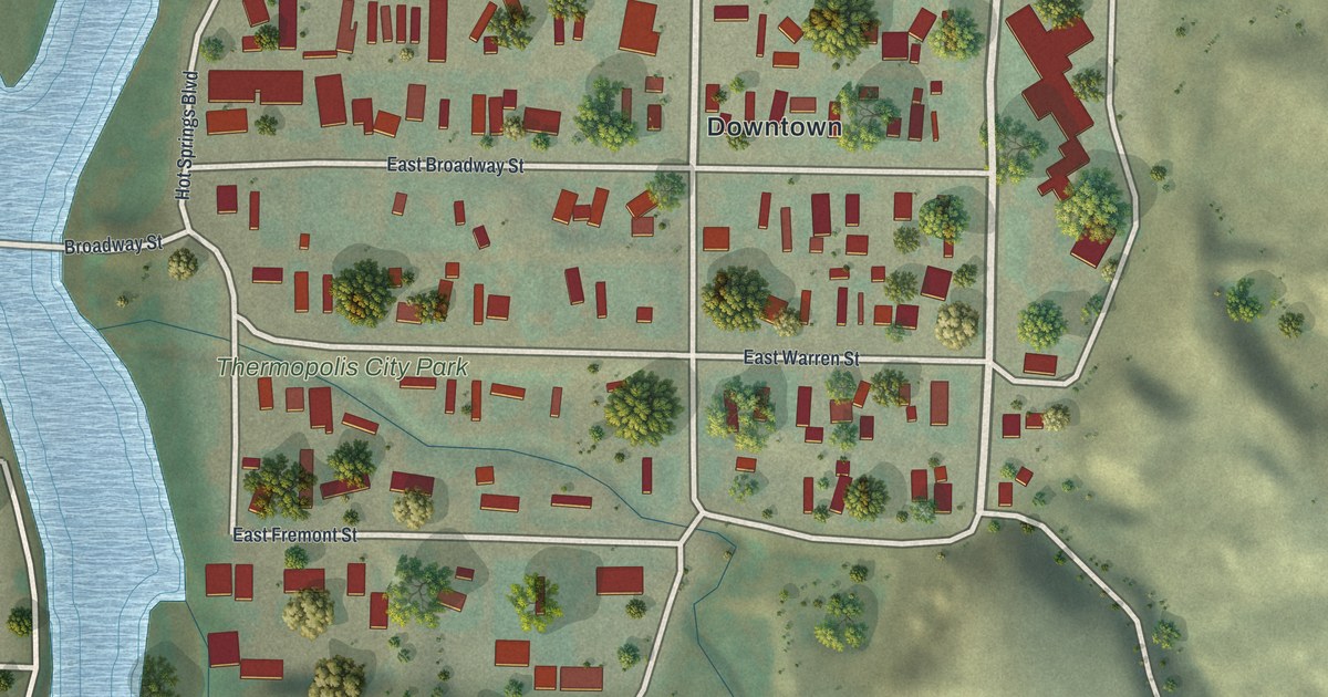 Map of East Thermopolis, Wyoming in 2026