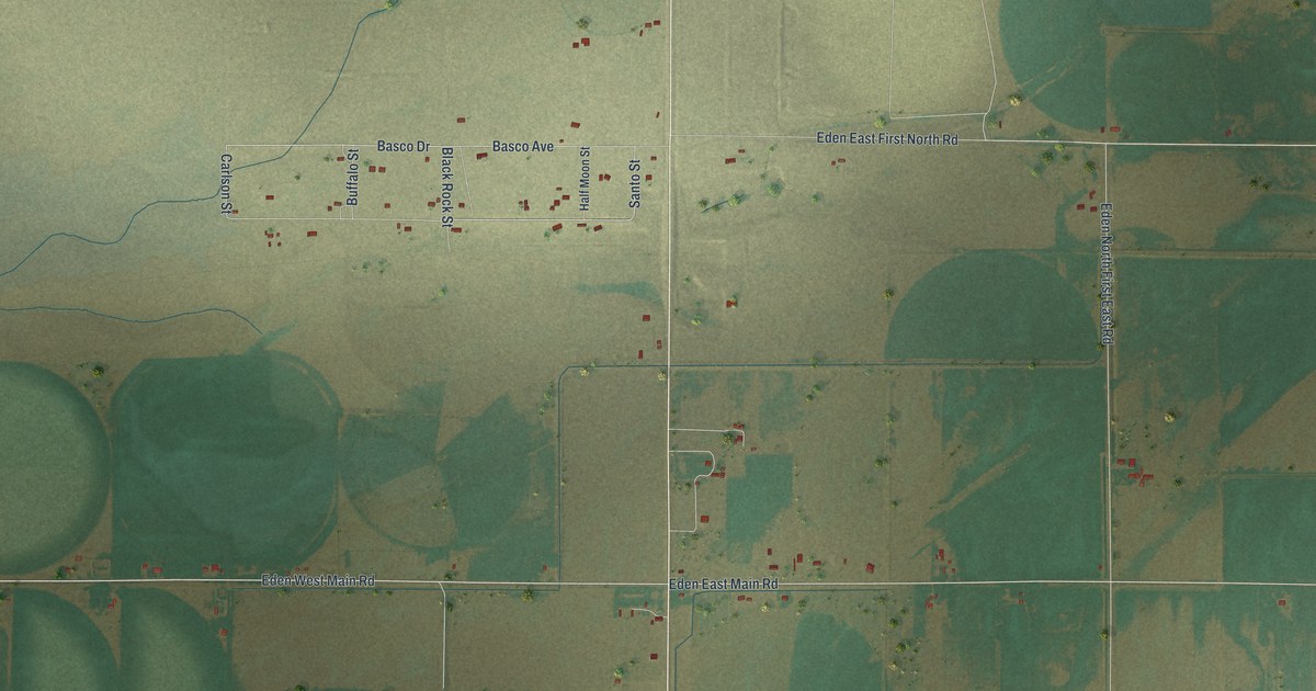 Map of Eden, Wyoming in 2026