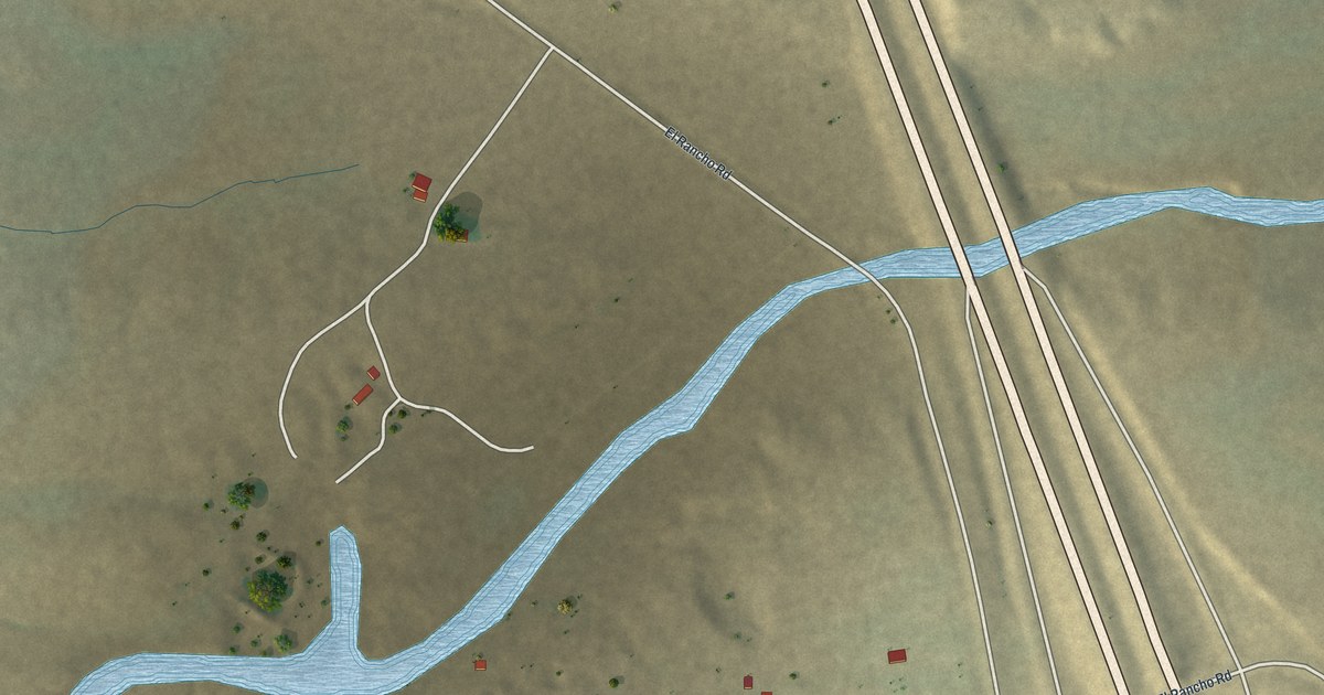 Map of El Rancho, Wyoming in 2026