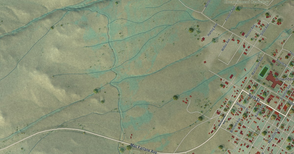 Map of Encampment, Wyoming in 2026
