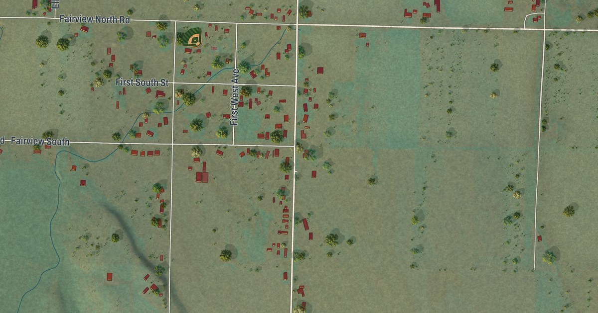 Map of Fairview, Wyoming in 2026