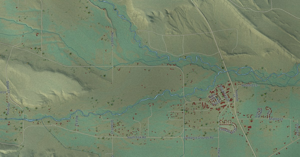 Map of Fort Washakie, Wyoming in 2026