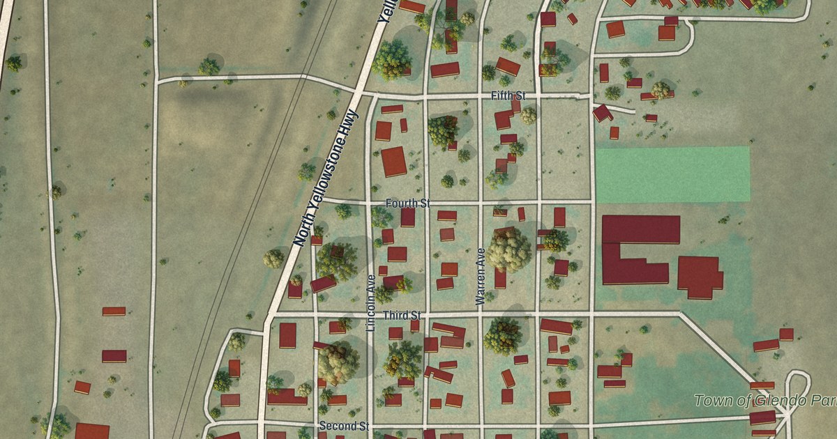 Map of Glendo, Wyoming in 2026