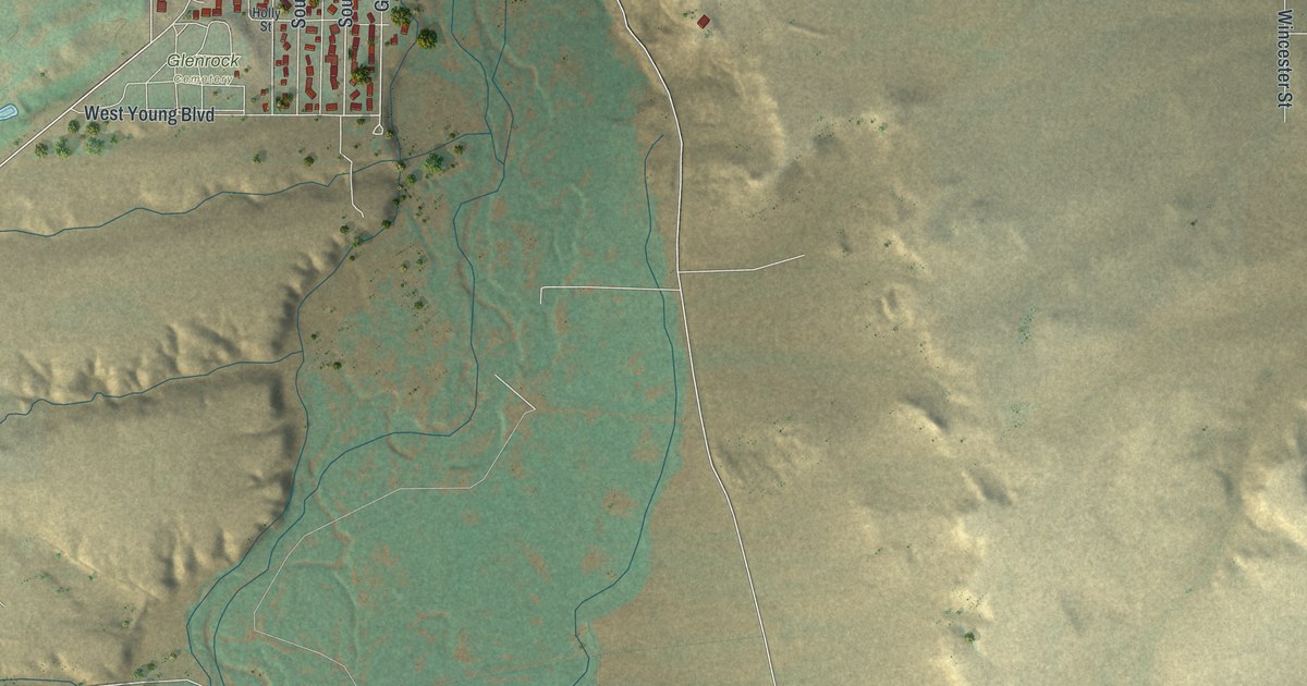 Map of Glenrock, Wyoming in 2026