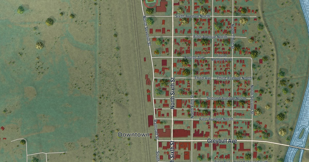 Map of Greybull, Wyoming in 2026