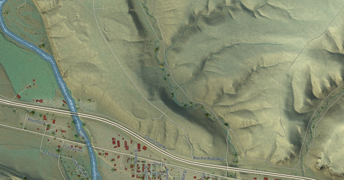 Map of James Town, Wyoming in 2026