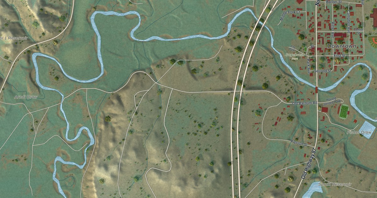 Map of Kaycee, Wyoming in 2026
