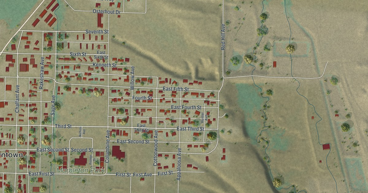 Map of Marbleton, Wyoming in 2026