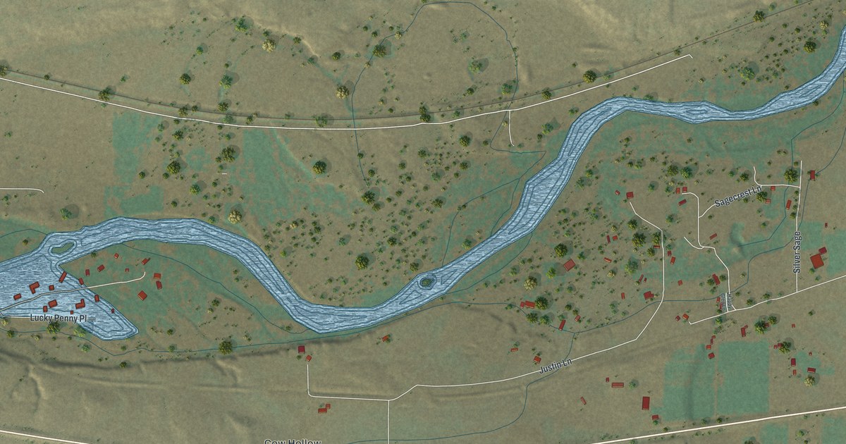 Map of Meadow Acres, Wyoming in 2026