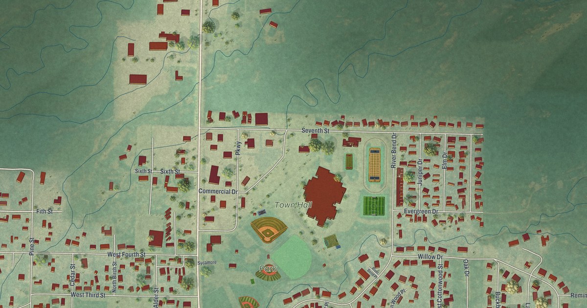 Map of Mountain View, Wyoming in 2026