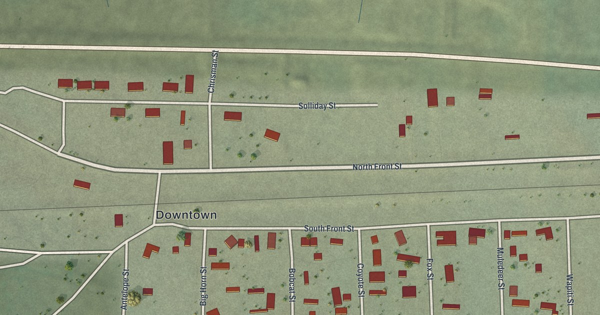 Map of Opal, Wyoming in 2026
