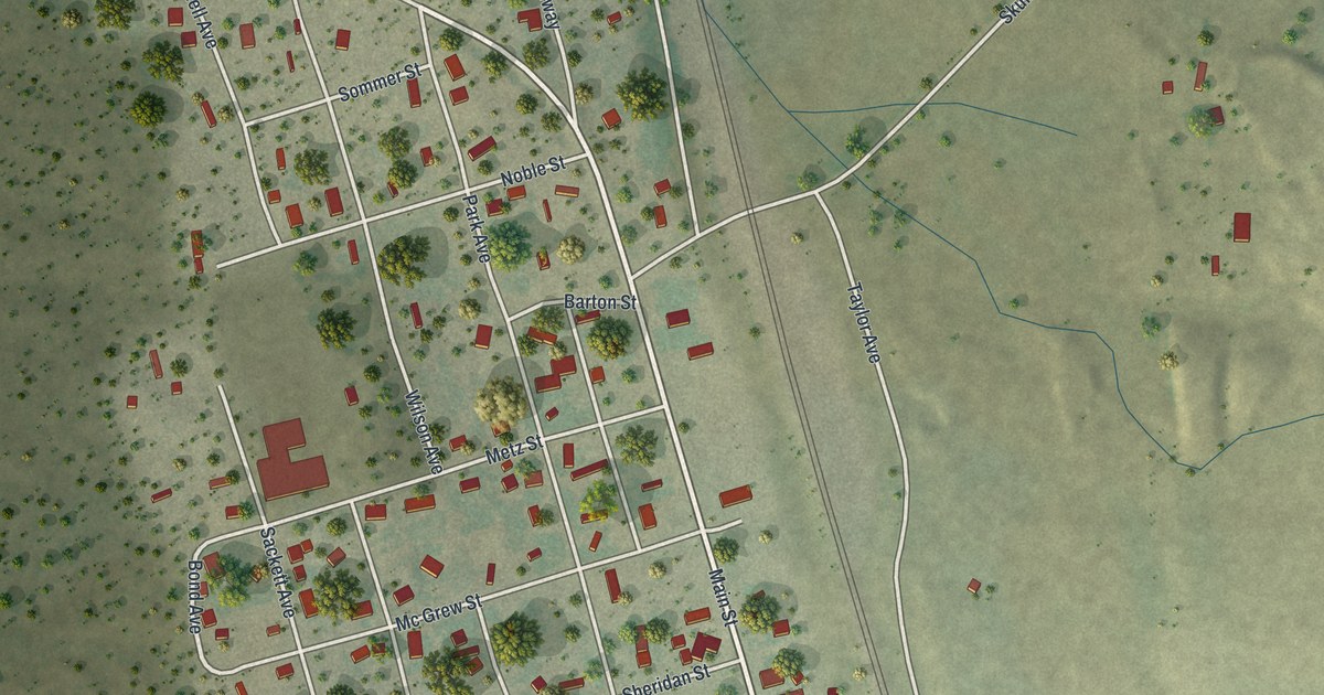 Map of Osage, Wyoming in 2026