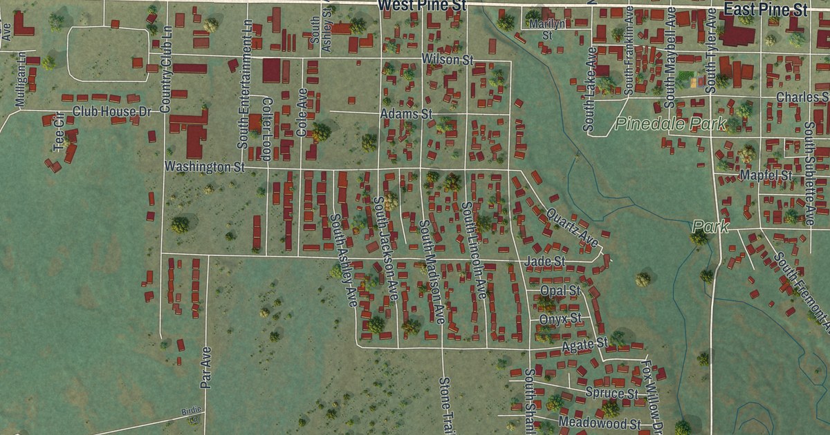 Map of Pinedale, Wyoming in 2026