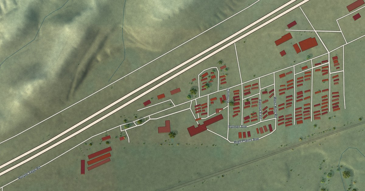 Map of Purple Sage, Wyoming in 2026