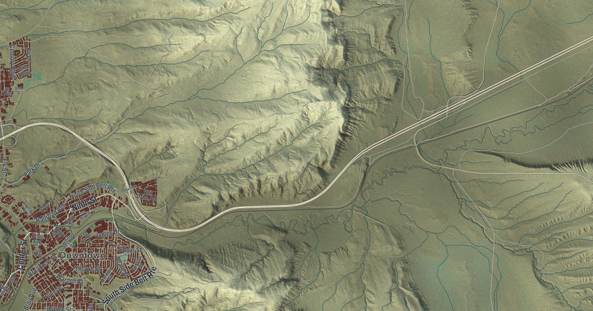 Map of Rock Springs, Wyoming in 2026