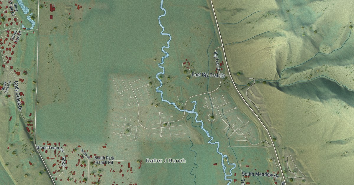 Map of South Park, Wyoming in 2026