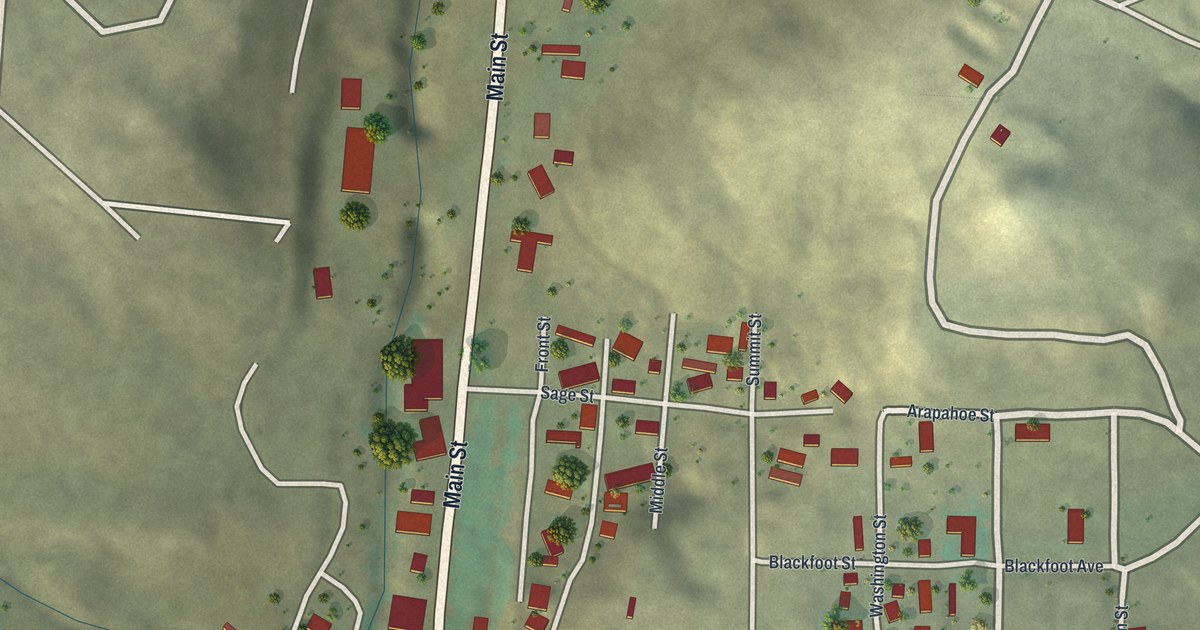 Map of Superior, Wyoming in 2026