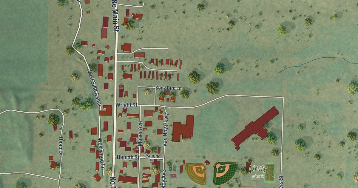 Map of Thayne, Wyoming in 2026