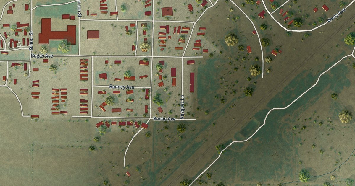 Map of Wamsutter, Wyoming in 2026