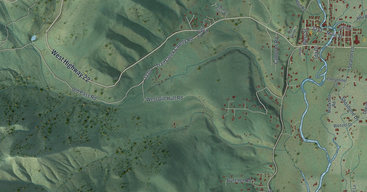 Map of Wilson, Wyoming in 2026