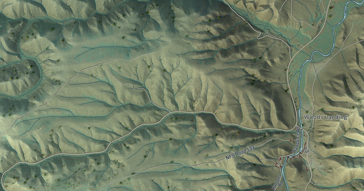 Map of Woods Landing-Jelm, Wyoming in 2026
