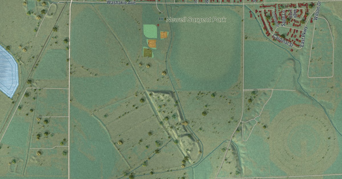 Map of Worland, Wyoming in 2026
